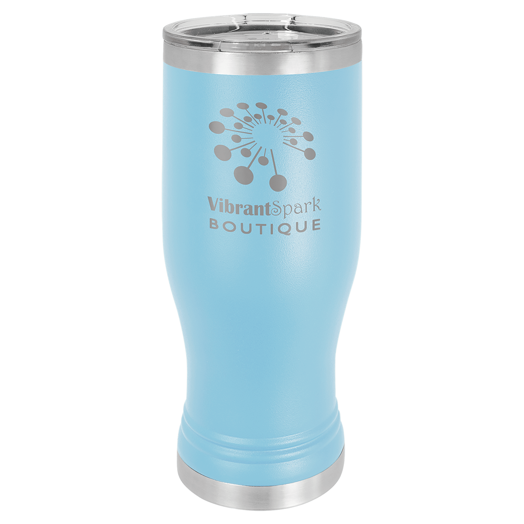 PILSNER TUMBLER WITH CLEAR LID 20 OZ