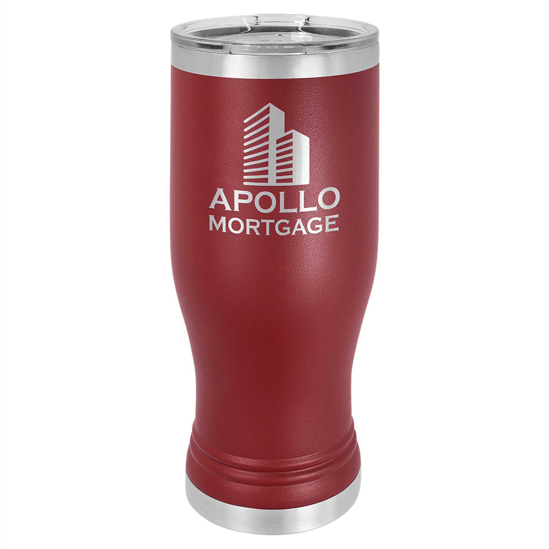 PILSNER TUMBLER WITH CLEAR LID 20 OZ
