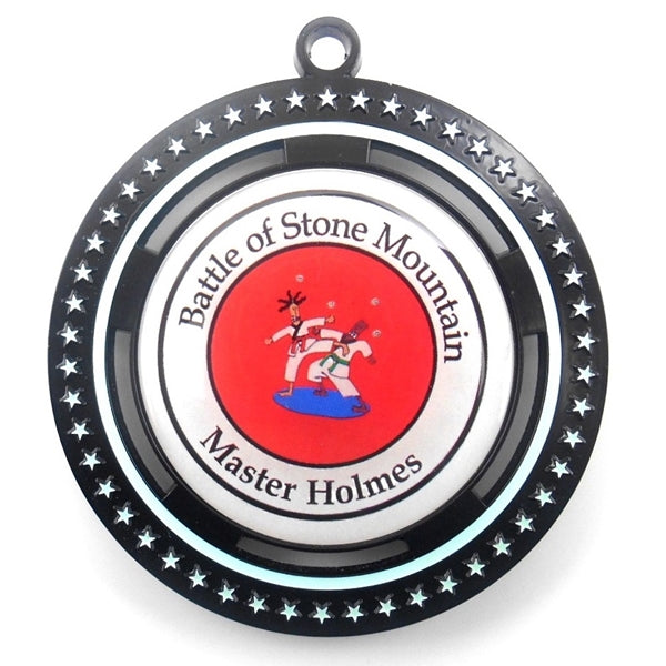 CUSTOM LOGO BLACK GLO-MEDAL