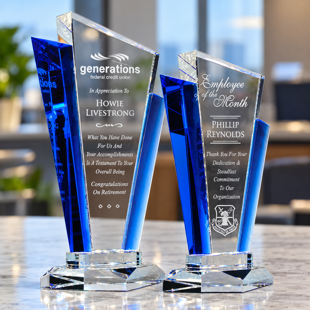 BLUE/CLEAR PALACE AWARD