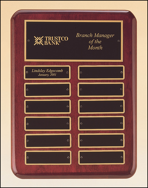 Plaque Notes Rosewood Piano Finish Perpetual Plaque