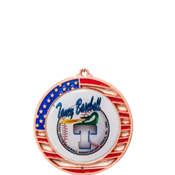 CUSTOM PATRIOTIC INSERT MEDALS