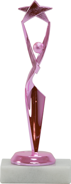 PRETTY IN PINK STAR OSCAR FIGURE TROPHY