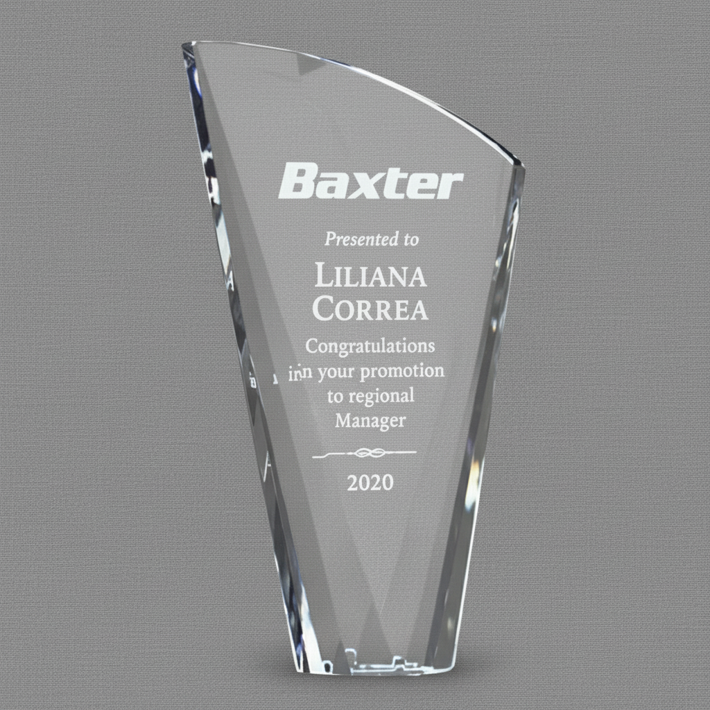 ISABELLA FACETED OPTIC CRYSTAL AWARD