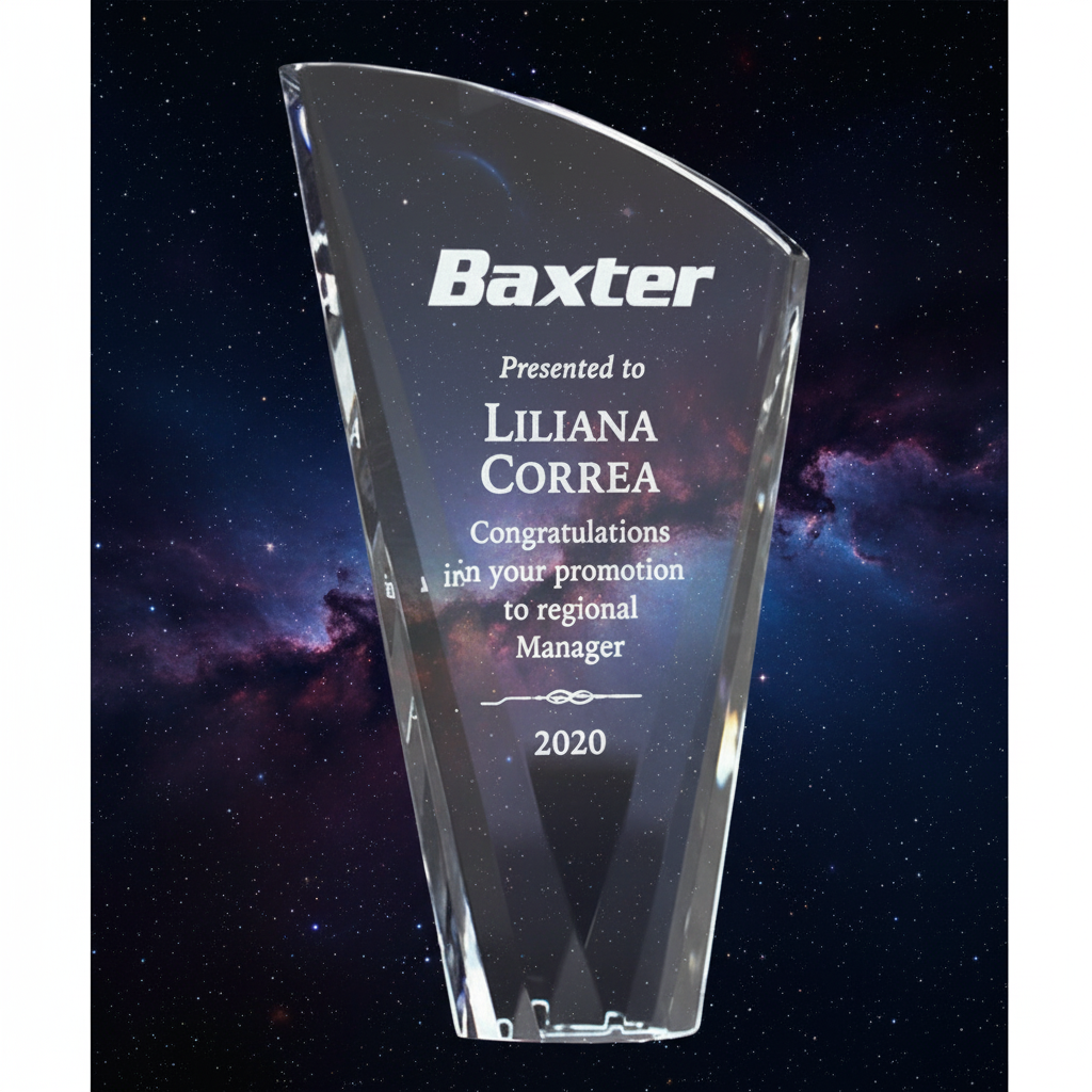 ISABELLA FACETED OPTIC CRYSTAL AWARD