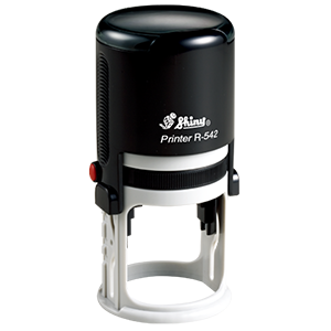 ROUND SELF-INKING PRINTER RUBBER STAMP