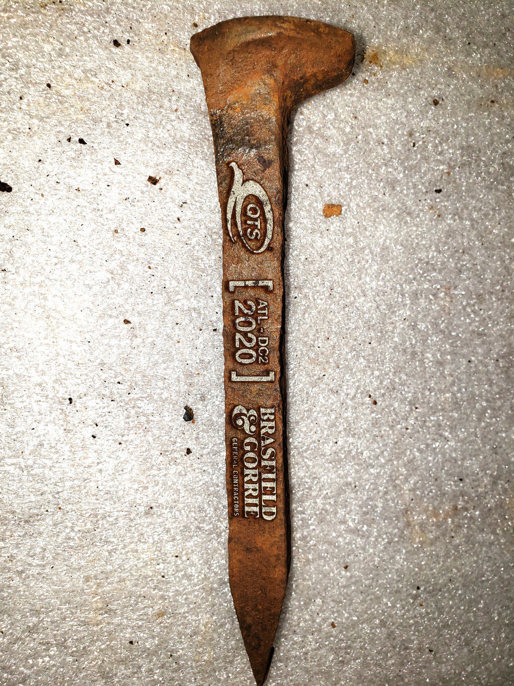 RAILROAD SPIKES CUSTOM FIBER LASER ATLANTA SUWANEE railroad-spikes-custom-fiber-laser-atlanta-suwanee