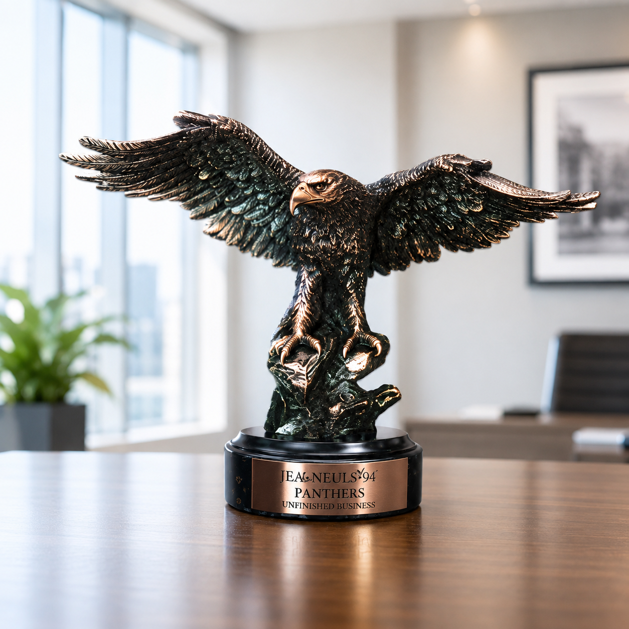 Eagle themed trophy award
