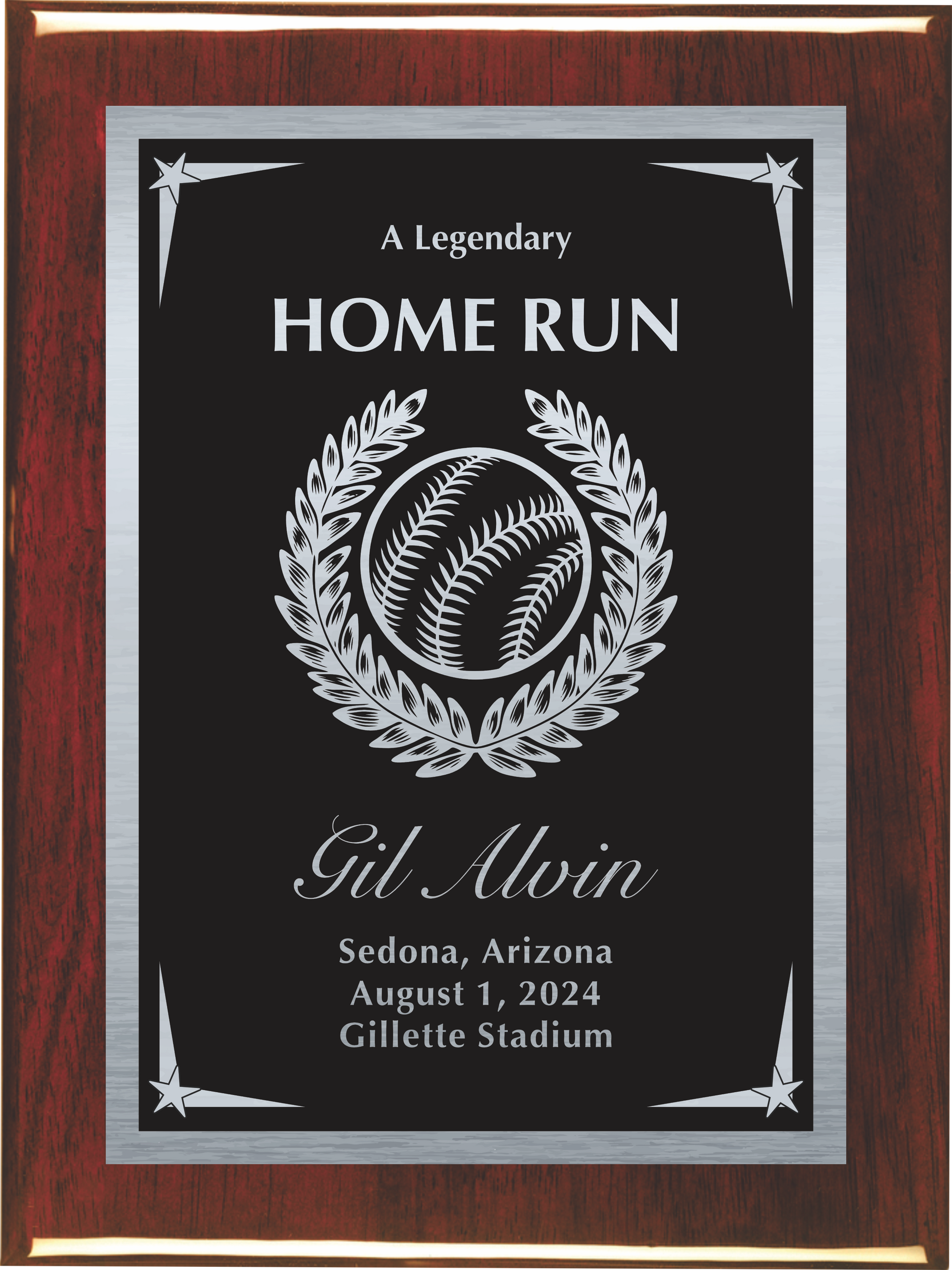 Custom Laser Engraved plaque/ elite award/ Free engraving/ Free art proof,