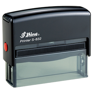 WIDE RECTANGLE SELF-INKING PRINTER RUBBER STAMP