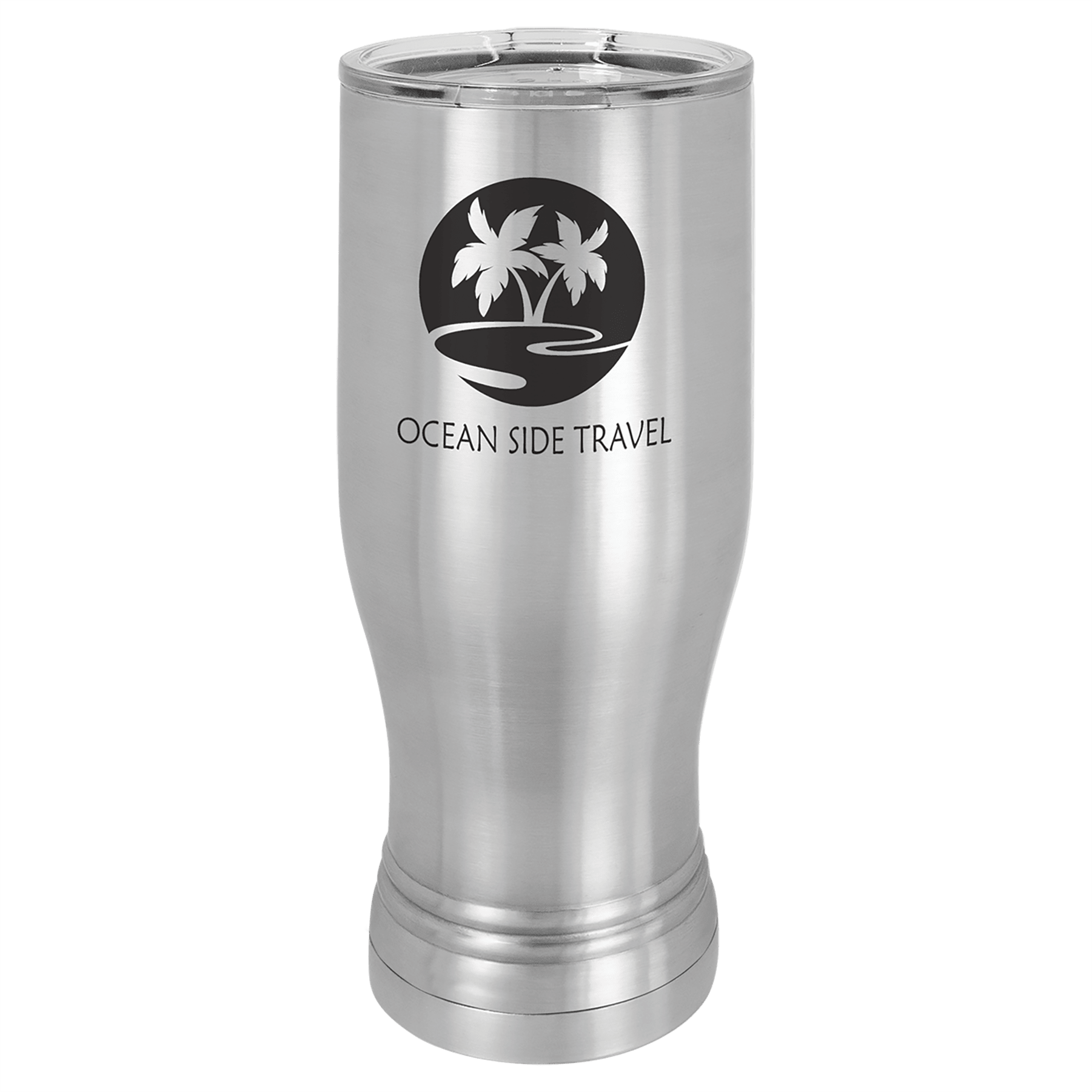 PILSNER TUMBLER WITH CLEAR LID 20 OZ