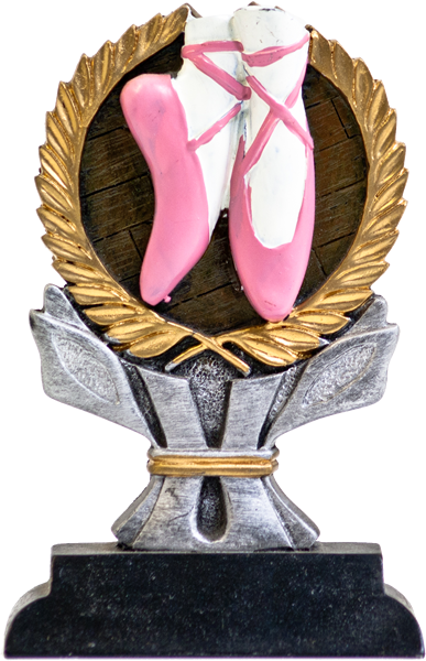 PINK BALLET SLIPPERS RESIN TROPHY