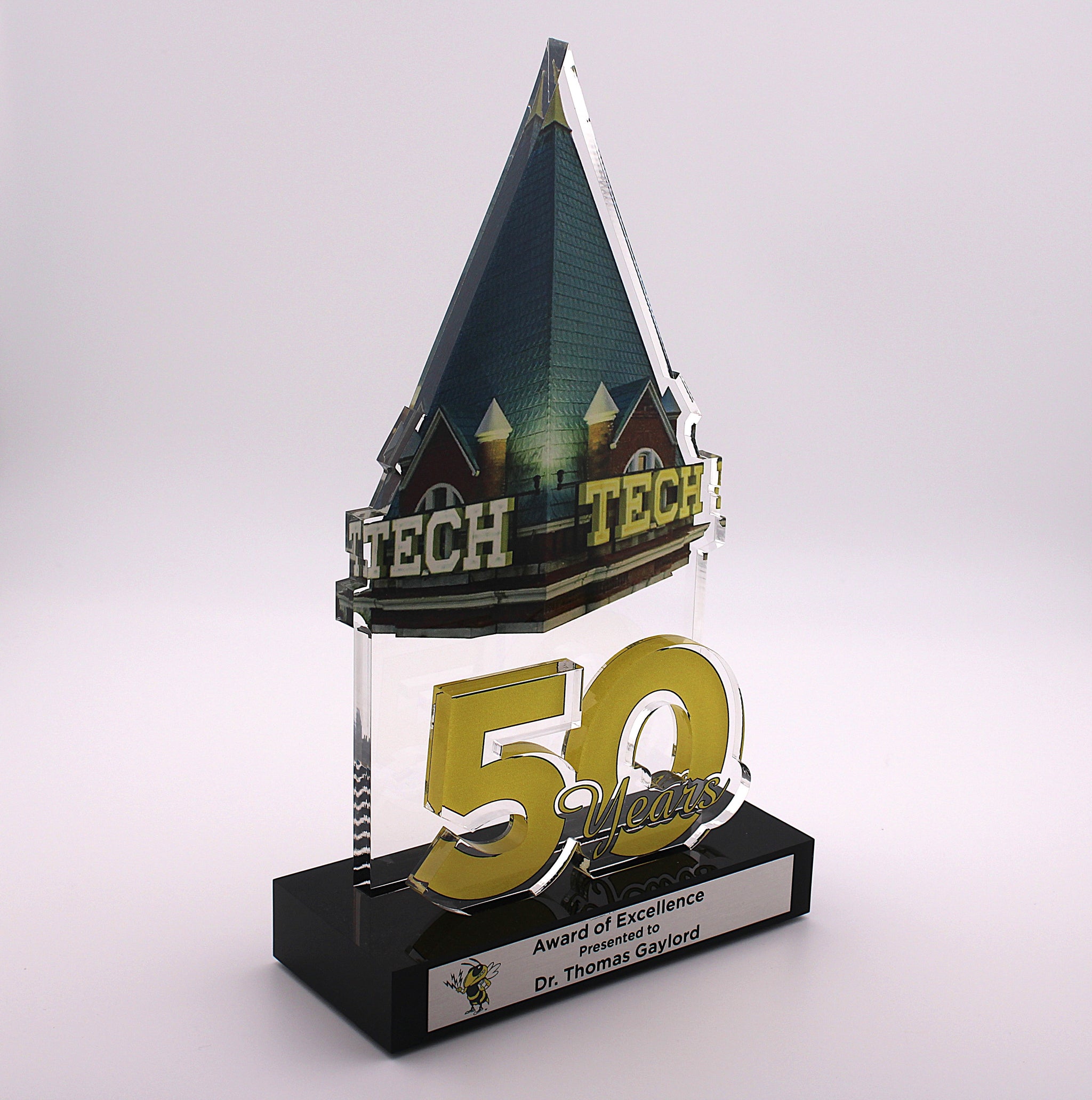 TECH 50 DIMESIONAL ANNIVERSARY/ 2 layer on base - Custom designed to your Specifications!