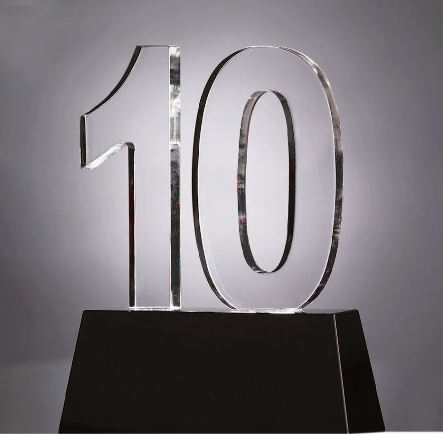 CRYSTAL YEARS OF SERVICE AWARD