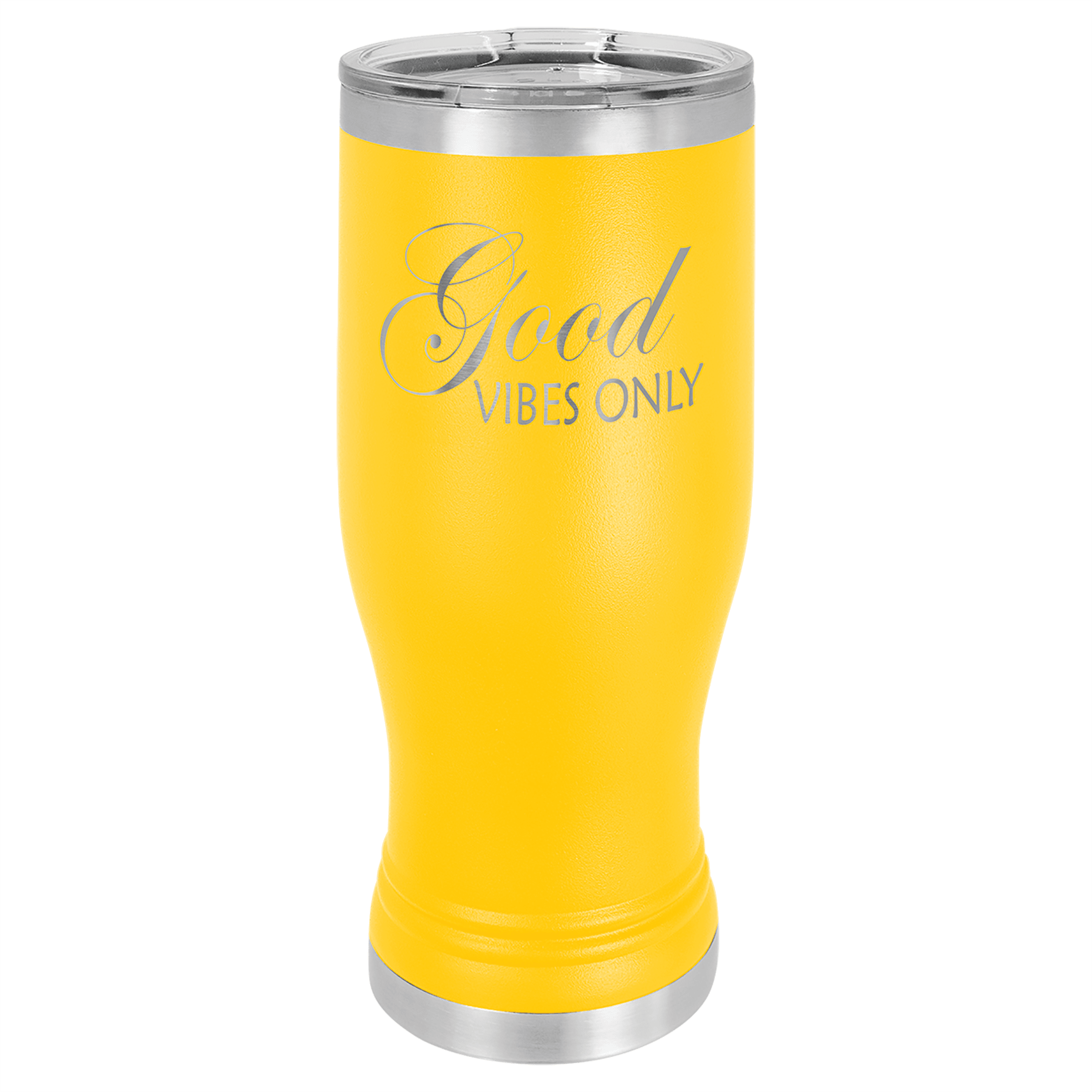 PILSNER TUMBLER WITH CLEAR LID 20 OZ