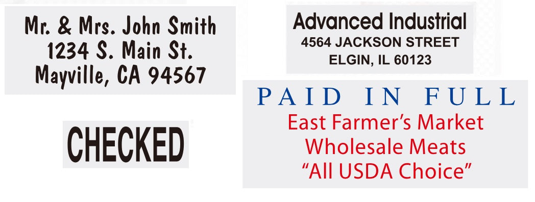 RECTANGLE SELF-INKING PRINTER RUBBER STAMP