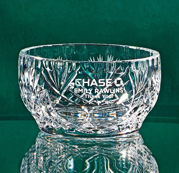 HAND CUT CRYSTAL BOWL - 5