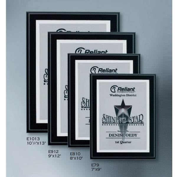 EBONY MATTE FINISH DOUBLE PLATED PLAQUE